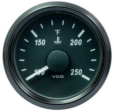 VDO SingleViu Water Temperature Gauge 250F